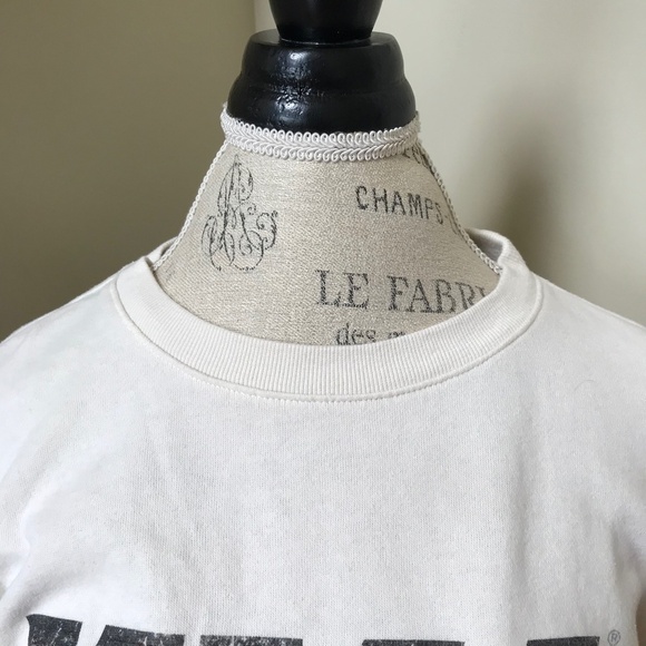 KISS Pull Over Sweatshirt Womens Medium Cream Animal Print Crew Neck Long Sleeve - Picture 5 of 11